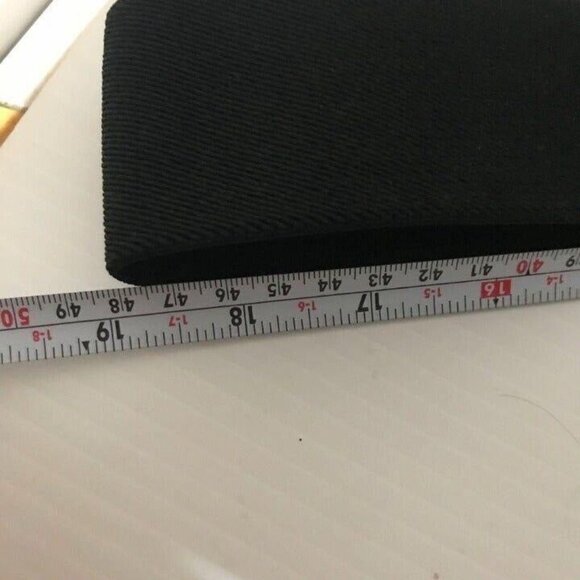 #3176 Womens black stretch belt with gold leaf vintage Daylor USA 38 in length - Picture 7 of 9